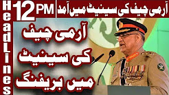 Army Chief Briefs Lawmakers on Security Situation - Headlines 12 PM - 19 December
