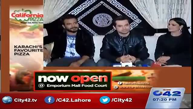 Asad Khattak and Veena Malik press conference to support Imran Khan