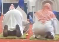 Astaghfirullah! A Man Offering Prayer Wearing His Shoes in Makkah Mosque
