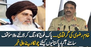 DG ISPR Maj Gen Asif Ghafoor Response On Khadim Rizvi Arrest