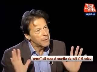Imran Khan logically explain Indians why other countries will not want peace between us - IK proved to be a statesman