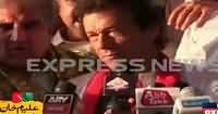 Imran Khan Media Talk Outside Mia Mir Darbar – 8th October 2015