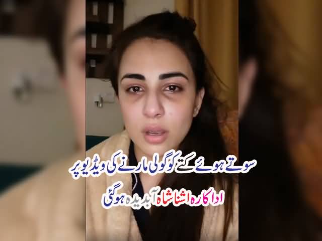 Karachi Mein Sota Huwa Kutta (Dog) Aur Actress Ashna Shah