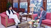 Lt Gen Faiz Hameed calls on PM Imran after assuming office as DG ISI