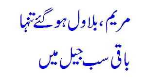 Maryam, Bilawal Rah Gaye Tanhaa Sab Jail Mein