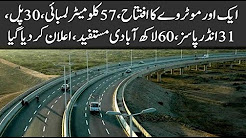 Opening another motorway, 57 km length, 30 bridges, 31 underscores, 60 million population