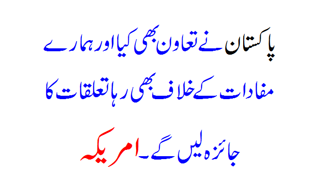 Pakistan also cooperated and remained against our interests. We will review the relations