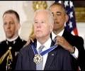President Obama awards Joe Biden the Presidential Medal of Freedom, Mr Obama praised his vice-president for his 