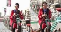 Samaa Reporter Neelum Aslam Copying Gharida Farooqi Style Of Reporting