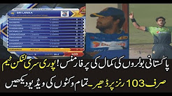 Sri Lanka fall of wickets VS Pakistan, 5th ODI 2017