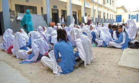 Students forced to study in the open at Islamabad’s most neglected school