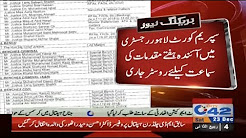 Supreme Court Lahore Registries Mein Aayena Hafte...