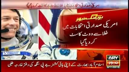 Two U.S. Astronauts cast Vote from Space