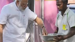 Varanasi Tour: PM Modi lays foundation of toilet in Shahanshahpur village