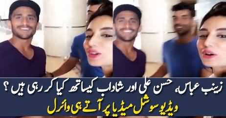 What Zainab Abbasi Doing With Hassan Ali & Shahdab?