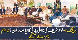 Who Will Be The Next Party President Of PMLN ?