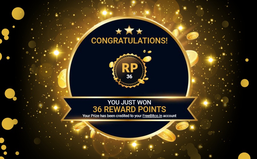 You Just Won 36 Reward Points... WOW