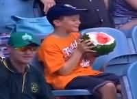 Young Boy Eats a WHOLE Watermelon Including The Skin